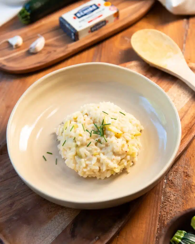 Risotto courgettes & gorgonzola